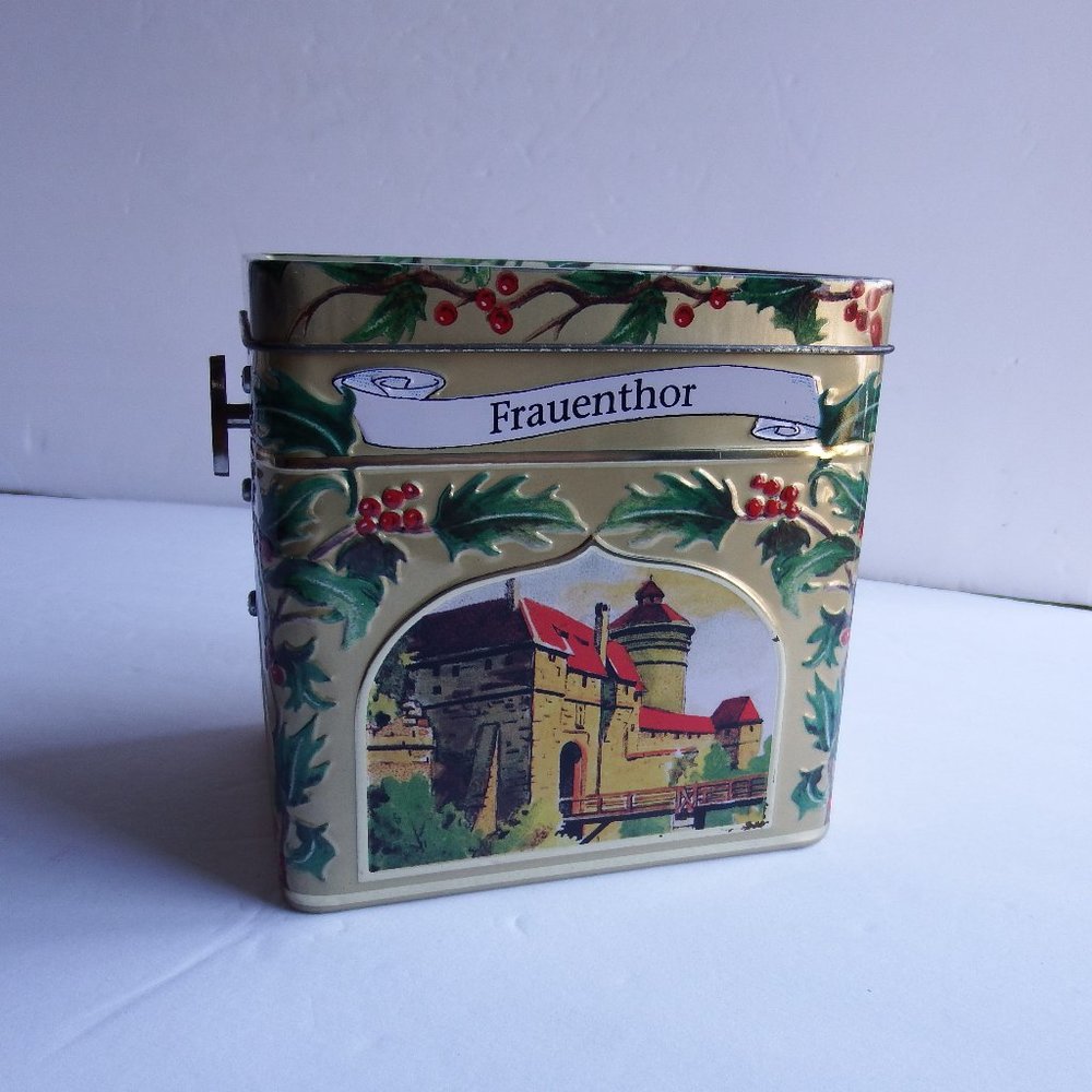 Lambertz Holiday Music Box Collectible German Cookie Tin